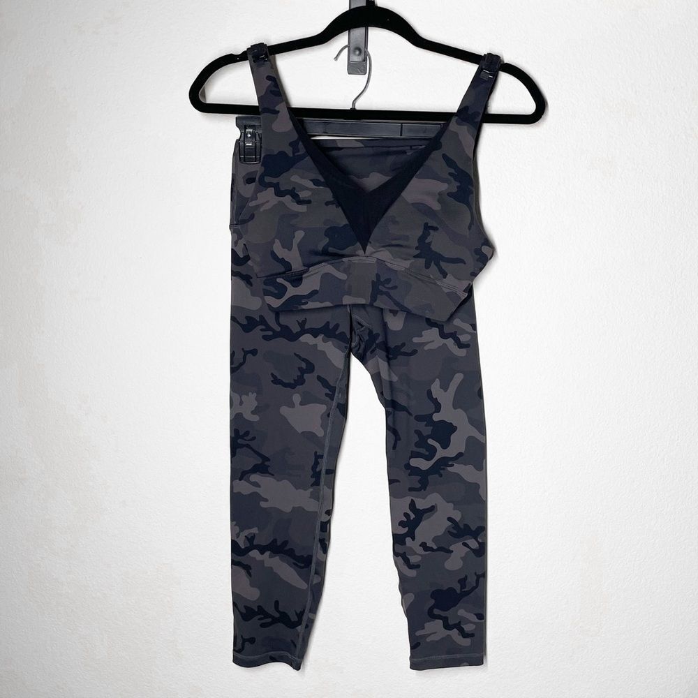 Zyia | Forest Camo Leggings and Bra Set XS / 2